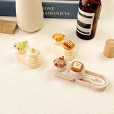 Estuche para lentes de contacto de colores con dibujos animados